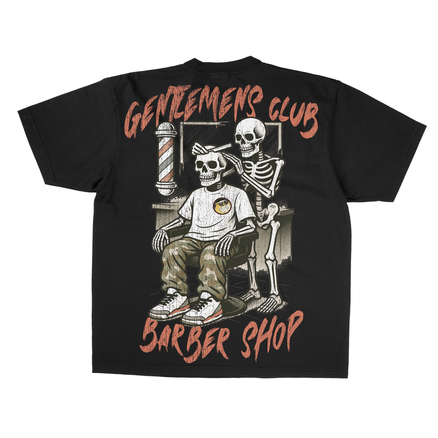 Gentlemens Club Barbershop LIMITED TEE VINTAGE BLACK