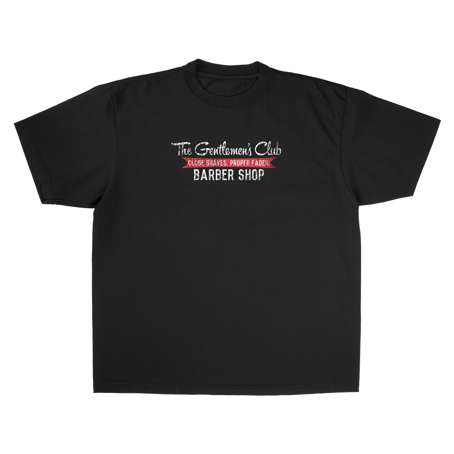 Gentlemens Club Barbershop LIMITED TEE VINTAGE BLACK