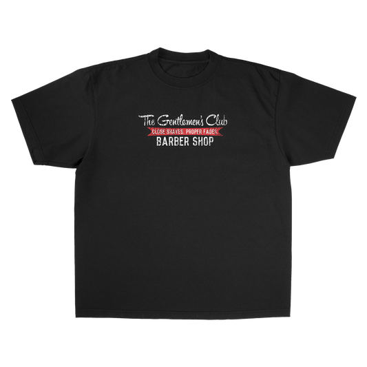 Gentlemens Club Barbershop LIMITED TEE VINTAGE BLACK